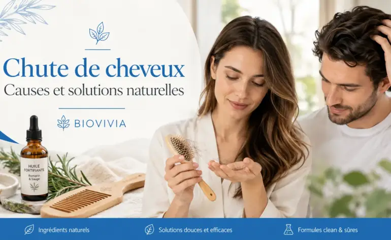 Chute de cheveux : causes et solutions naturelles pour des cheveux plus forts